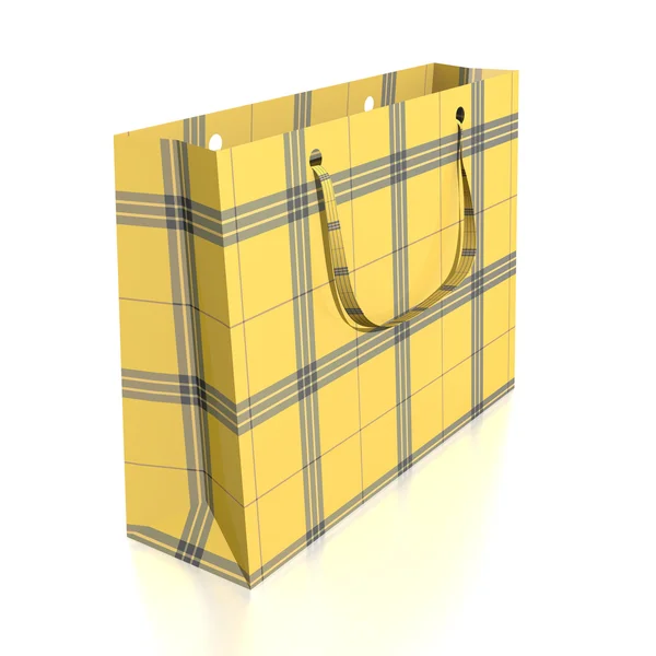 Gelbe Einkaufstasche — Stockfoto