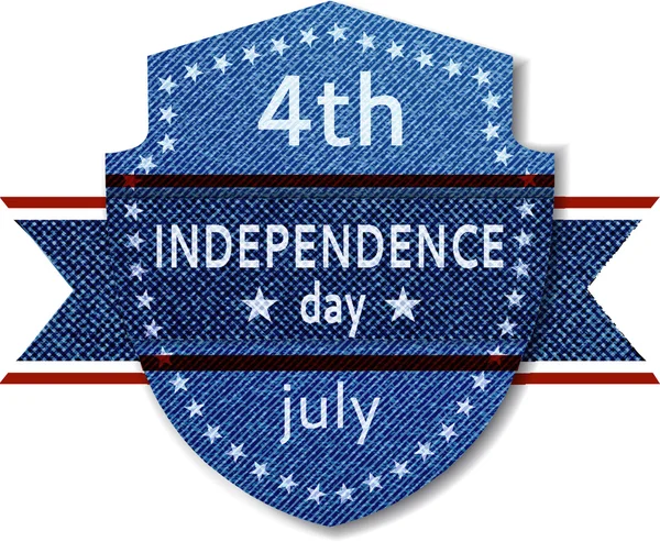 Banner do dia da independência de 4 de julho — Vetor de Stock