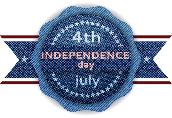 Banner do dia da independência de 4 de julho — Vetor de Stock