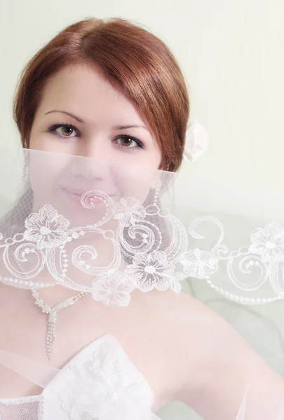 Schöne Braut Nahaufnahme — Stockfoto