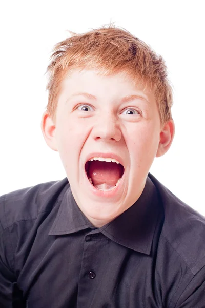 Teenager weint mit vielen Emotionen — Stockfoto