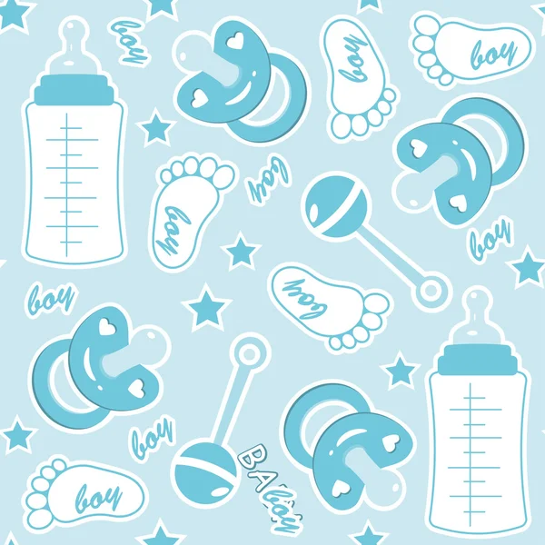 stock vector Seamless baby background