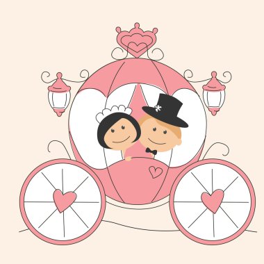 Wedding invitation clipart