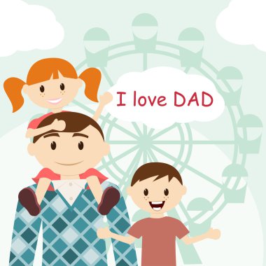 Father's Day card clipart