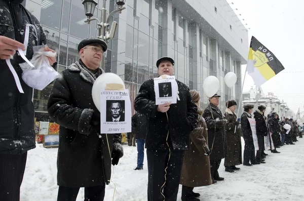Masa spotkanie opozycje w saratov. Zdjęcie Stockowe