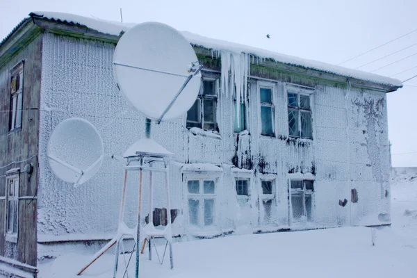 Dondurulmuş ev — Stok fotoğraf