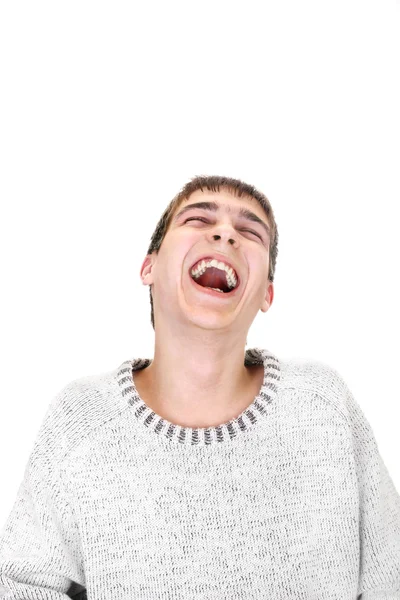 Підліток сміятися — стокове фото