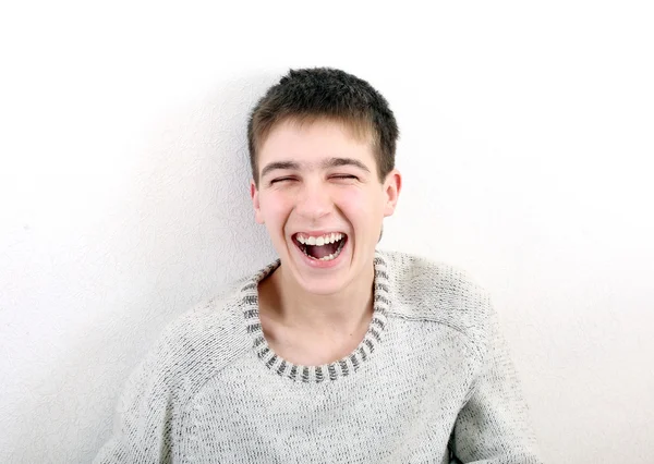 Γελώντας έφηβος — Φωτογραφία Αρχείου