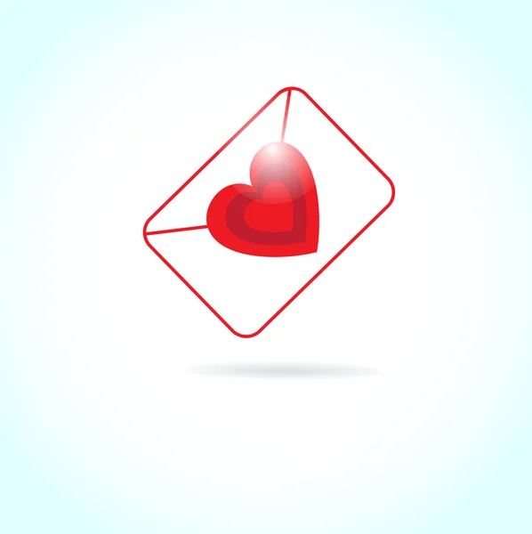 Ročník karta s valentinky srdce — Stockový vektor