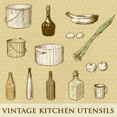 Vintage Restoran menü tasarımı ile el Pan çizilen illüstrasyon soğan bir