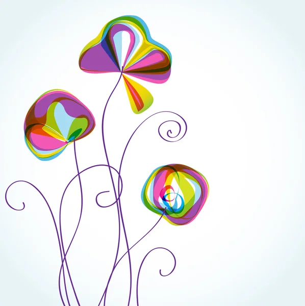 Ročník pozadí abstraktní květy — Stockový vektor