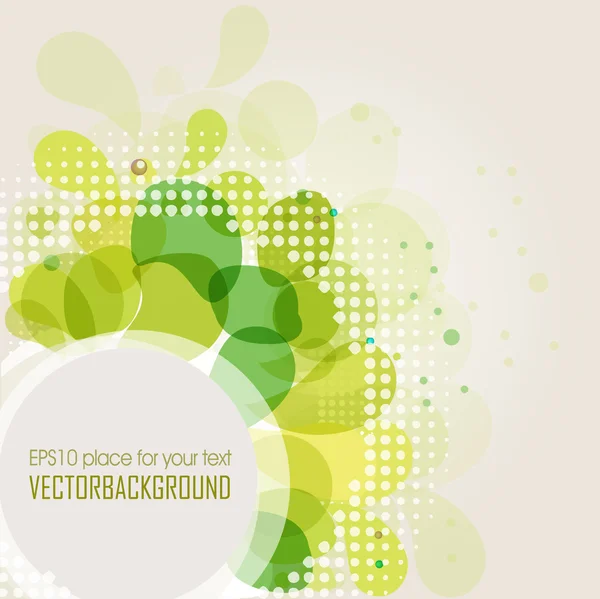 Abstract background with lights and circles — Stock Vector