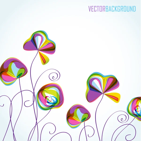 Fondo de verano multicolor abstracto — Vector de stock