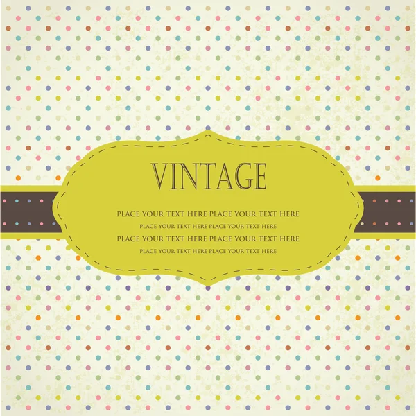 Vintage frame with place for text — Stock Vector