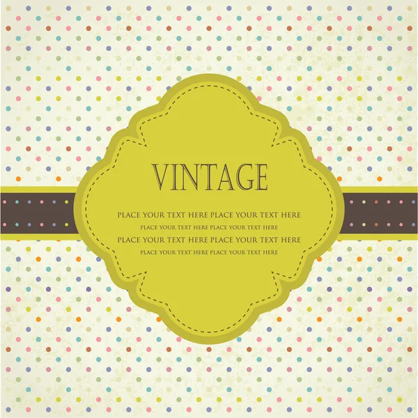 Cornice vintage con posto per testo — Vettoriale Stock