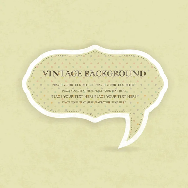 Cadre vintage avec place pour le texte — Image vectorielle