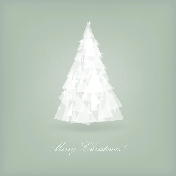백그라운드에 크리스마스 나무입니다. 크리스마스 카드 — 스톡 벡터