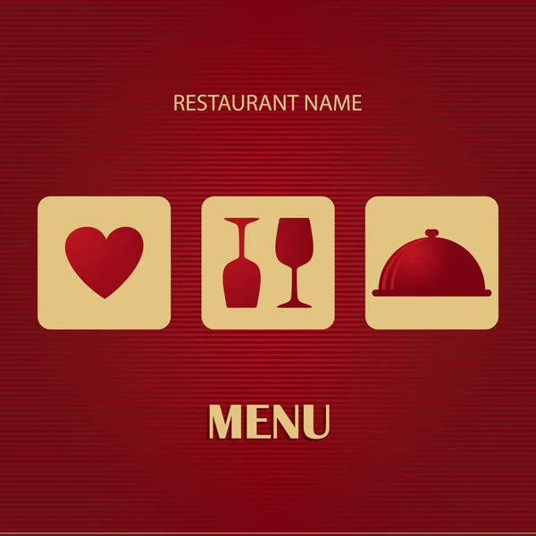 Lista menu ristorante e bar — Vettoriale Stock