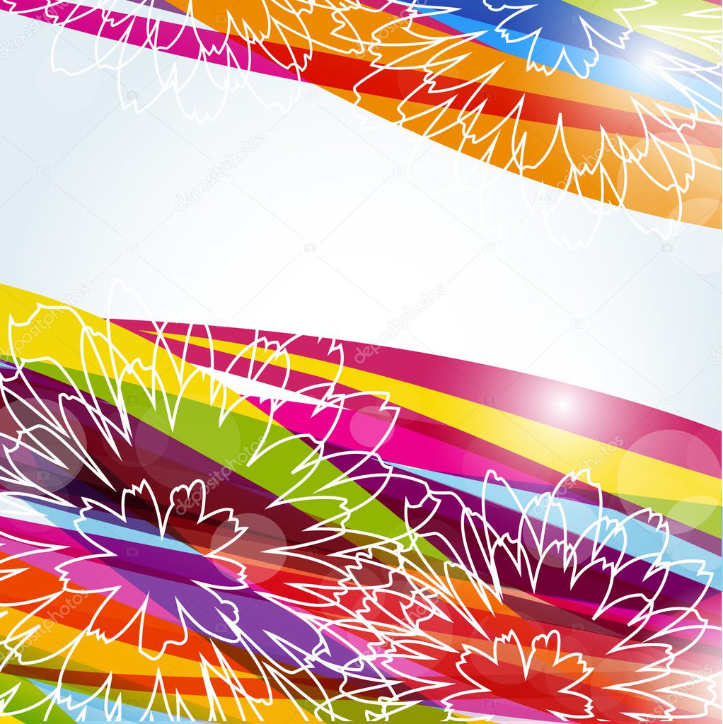 Abstract multicolored summer background