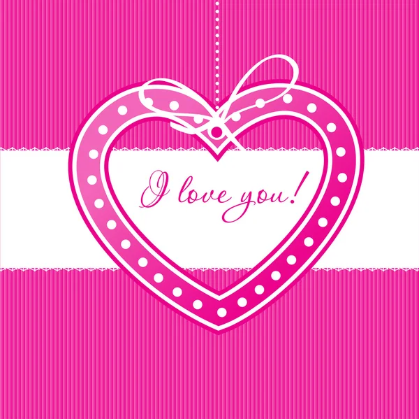 Valentines cards with hearts and place for your text. — Stock Vector