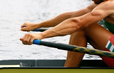 Rower in training clipart