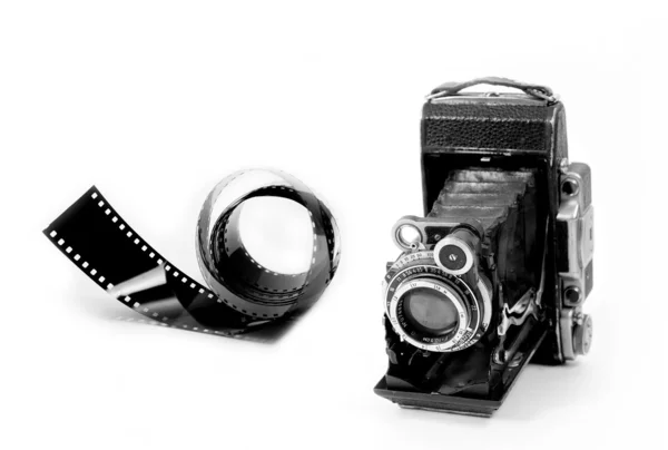 Old film photo camera — Stock Photo, Image
