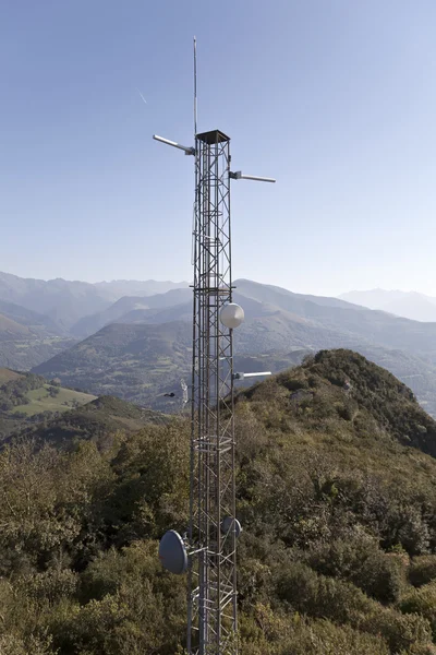 Antenas Pic du Jer Telecomunicações — Fotografia de Stock