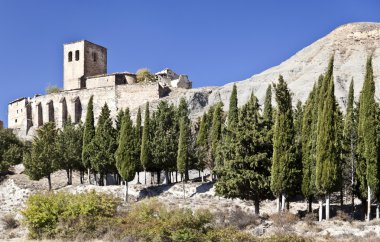 Esco Abandoned Hill Town in Spain clipart