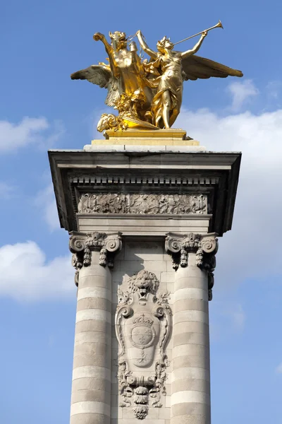 Paris Pont Alexandre Iii — Zdjęcie stockowe