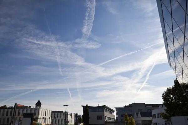 stock image Aircraft contrails