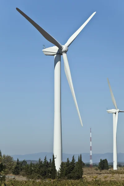 Franciaország szélenergia-termelés — Stock Fotó