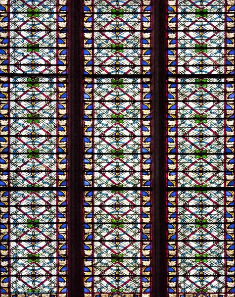 Carcassonne vitraylı camlar — Stok fotoğraf