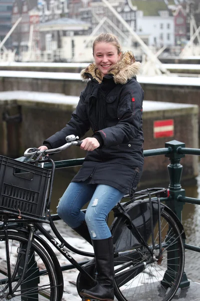 Amsterdam female beauty. — Stock Photo, Image