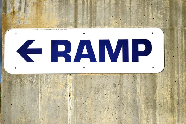 Ramp sign. — Stock Photo, Image