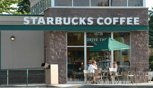 Starbucks koffie Rechtenvrije Stockfoto's