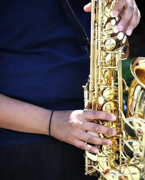Saksofonista. — Zdjęcie stockowe