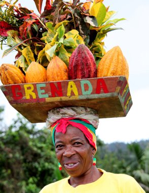 Grenada woman. clipart