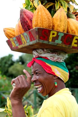 Grenada woman. clipart