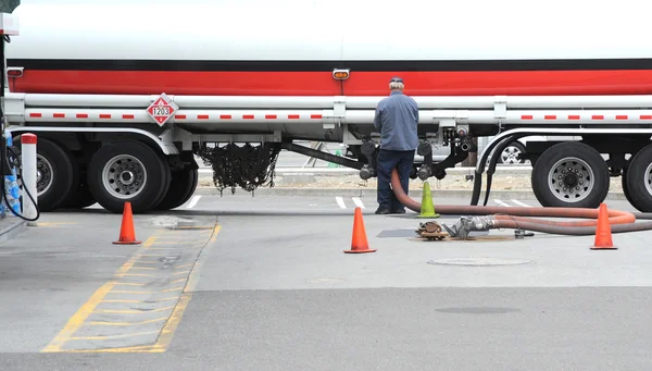 stock image Gasoline tanker.