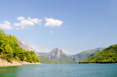 Harika bir manzara mounttain yeşil Kanyon