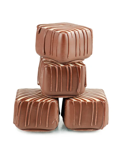 Doces saborosos de um chocolate de leite — Fotografia de Stock