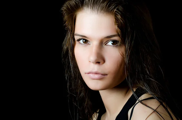 Portrait of the young beautiful girl — Stock Photo, Image