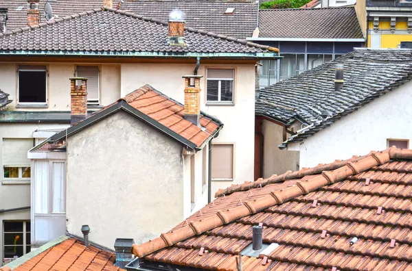 stock image View of Old City Bellinzona