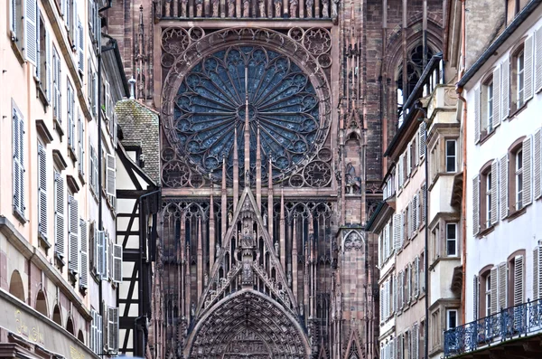 Katedra notre dame, Alzacja, strasbourg, Francja — Zdjęcie stockowe