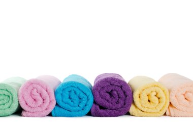 The combined color towels clipart