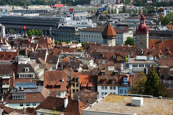 Panoramic view of Lucerne Switzerland — Stock Photo, Image