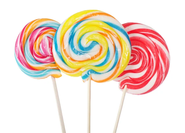 Lollipop colorido aislado en el blanco —  Fotos de Stock