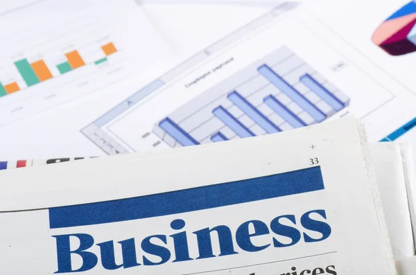 Graphs, charts, business table. The workplace of business — Stock Photo, Image