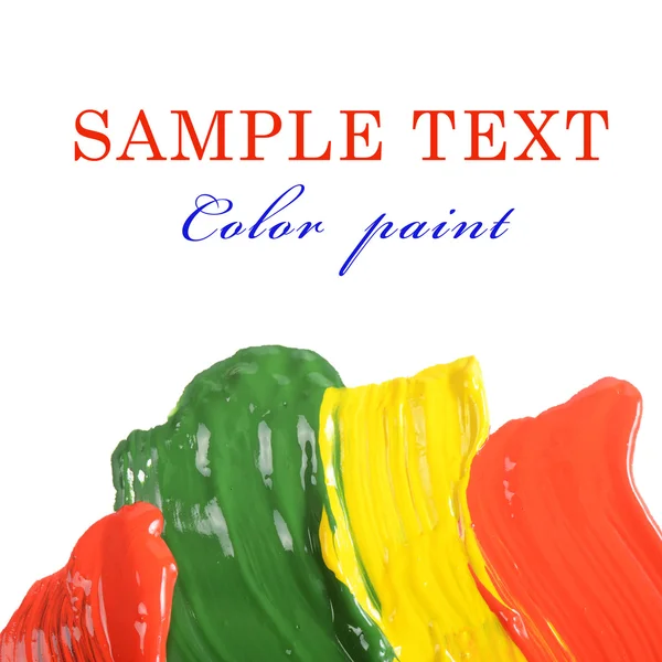 Abstract dabs colour paints — Stock Photo, Image
