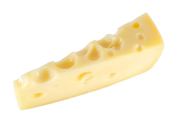 Pedazo de queso aislado — Foto de Stock